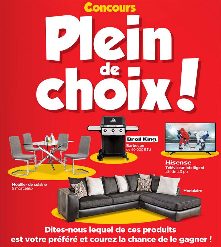 Concours EconoMax Plein de choix