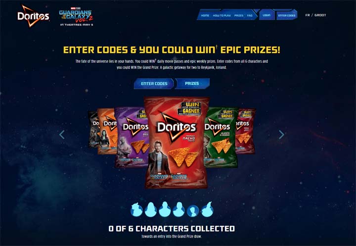 DORITOS & Marvel Studios’ Guardians of the Galaxy Vol. 2 Contest