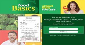 FoodBasicsFeedBack.com — Food Basics Survey Contest