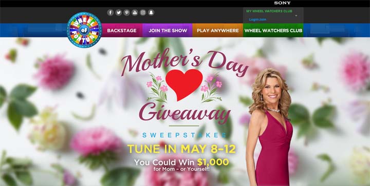 Wheel of Fortune Mother’s Day Giveaway