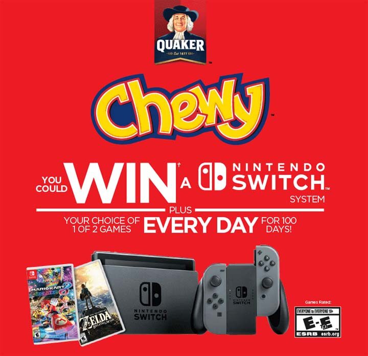 quaker nintendo switch contest
