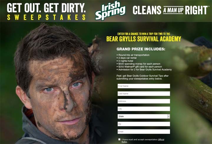 bear grylls sweepstakes