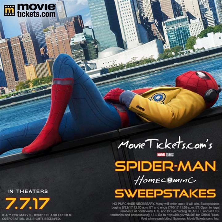 movie tickets spider man sweepstakes