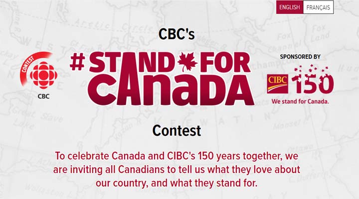 CBC’s #StandForCanada Contest