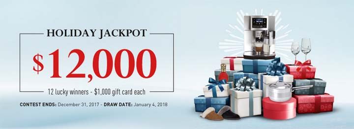 Linen Chest's $12,000 Holiday Jackpot Contest