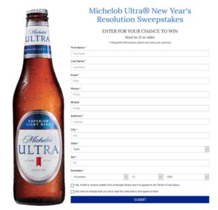 michelob-ultra-new-years-resolution-sweepstakes