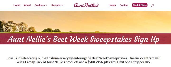 aunt-nellies-beet-week-sweepstakes