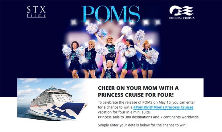 poms-with-moms-princess-cruises-sweepstakes