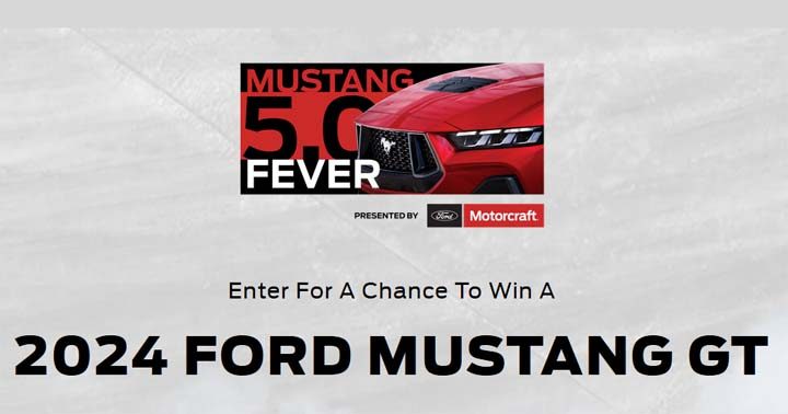 Motorcraft Mustang 5.0 Fever Sweepstakes