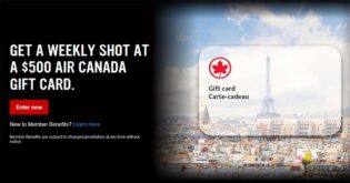 Virgin Mobile Air Canada Gift Card Contest