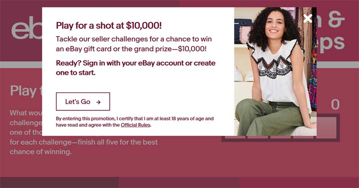 eBay Scratch & Sell Sweeps