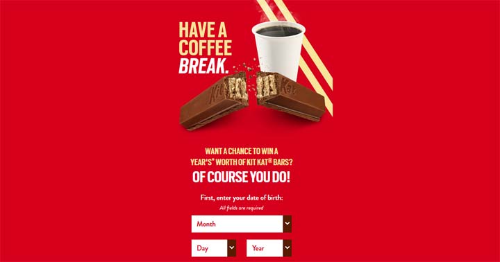 Hershey’s Kit Kat and Coffee Sweepstakes