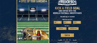 Modelo Football Sweepstakes & Instant Win Game