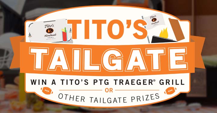 Tito’s Fall Tailgating Program Sweepstakes