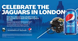 Pepsi Celebrate the Jaguars in London Sweepstakes