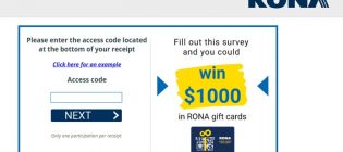 Rona Customer Satisfaction Survey Contest