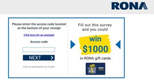 Rona Customer Satisfaction Survey Contest