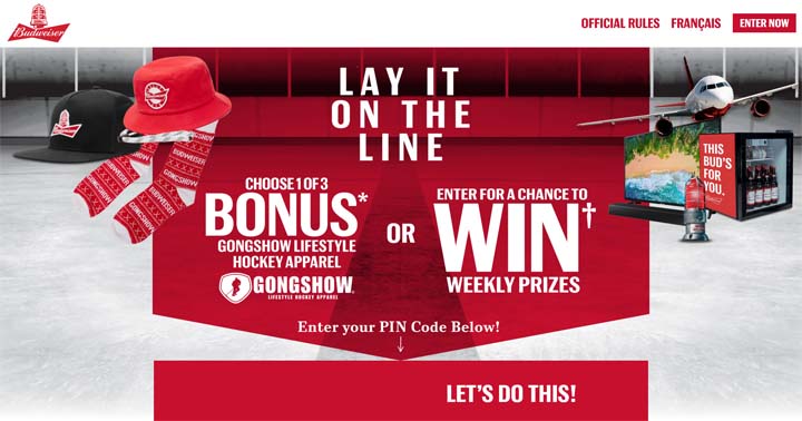 Budweiser Lay it on the Line Contest