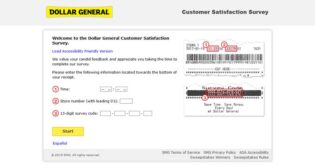 Dollar General Survey Sweepstakes