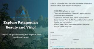 Patagonia Wine Adventure Sweepstakes