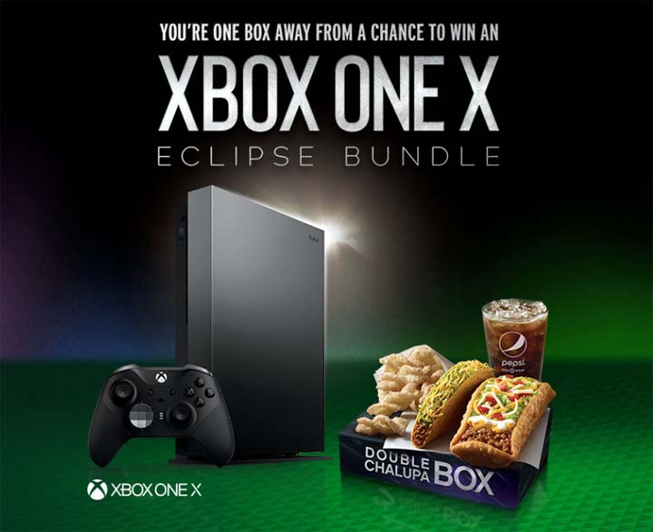 Taco bell and Xbox Game Sweepstakes Prizes