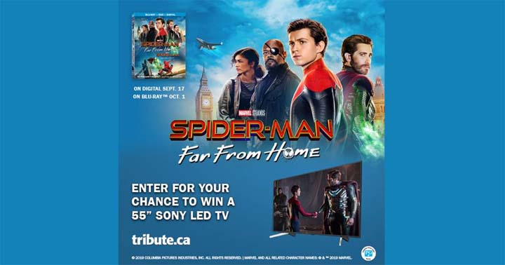 Spider-Man Far from Home Sony 55" Led TV Contest