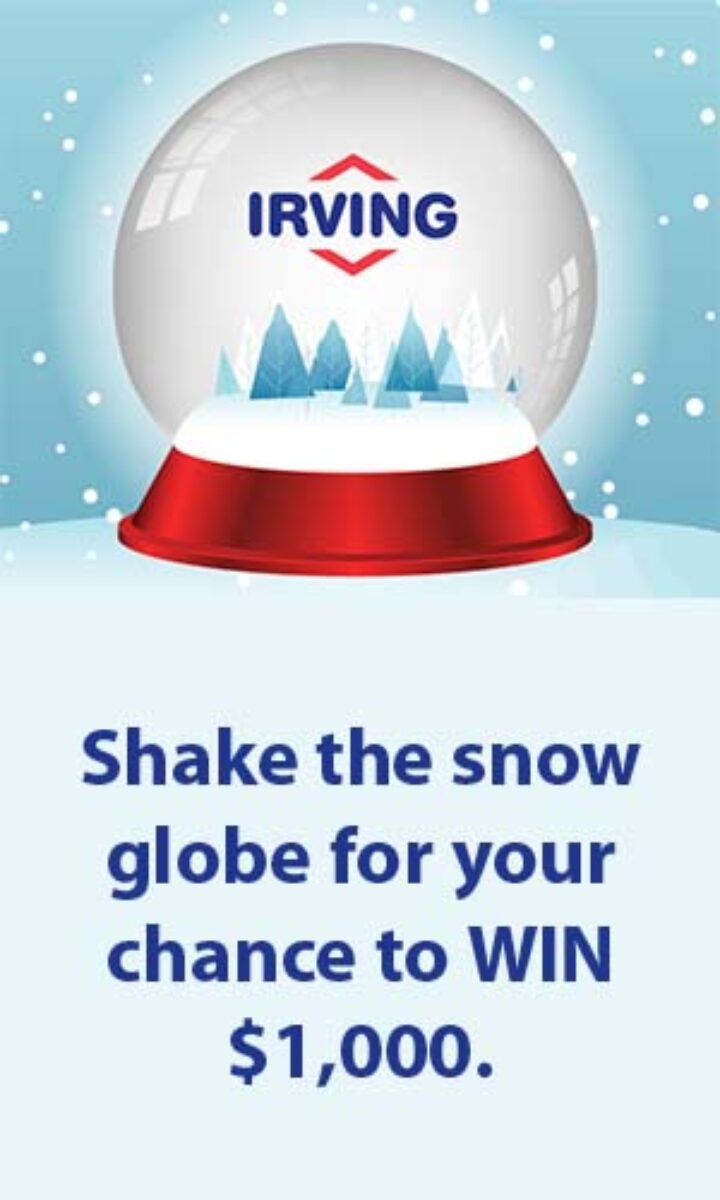 Irving Oil (IrvingFun.com) $1,000 a Day Giveaway Ad