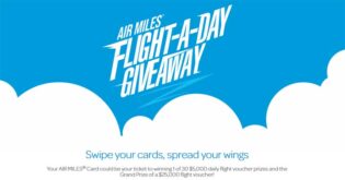 AIR MILES Flight-a-Day Giveaway Contest