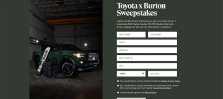 Toyota x Burton Sweepstakes