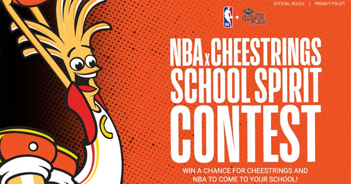 Cheestrings and NBA School Spirit Contest