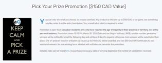 artGalore Pick your Prize Promotion