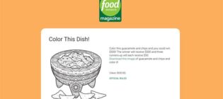Food Network Magazine May Color This Dish Contest