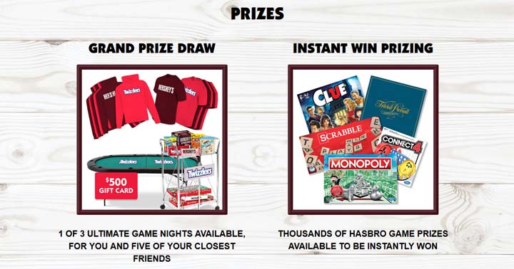 Hershey’s Ultimate Game Night Prizes