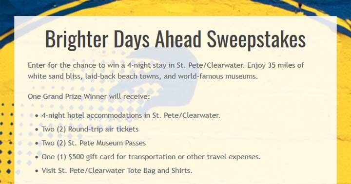 Brighter Days Ahead Sweepstakes