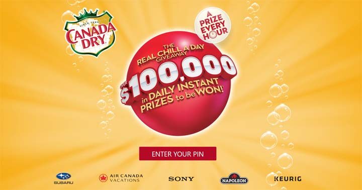 Canada Dry Real Chill a Day Giveaway Contest