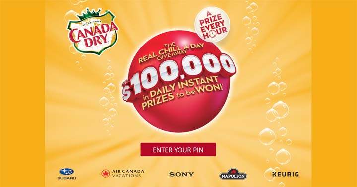 Canada Dry Real Chill a Day Giveaway Contest
