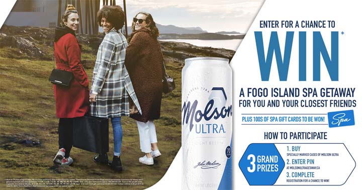 Molson Ultra Fogo Island Getaway Contest