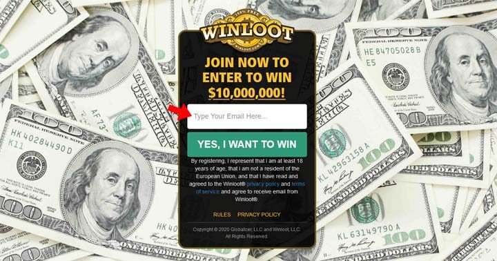 WINLOOT Ten Million Dollar Sweepstakes