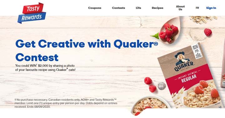 Tasty Rewards Get Creative with Quaker Contest