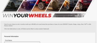 FCA Win your Wheels Contest