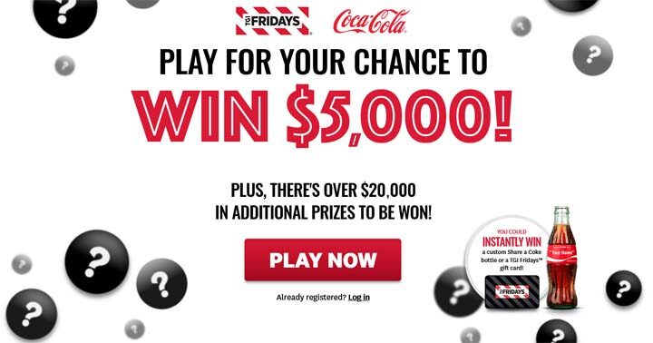 Coca-Cola Win with Fridays Sweepstakes