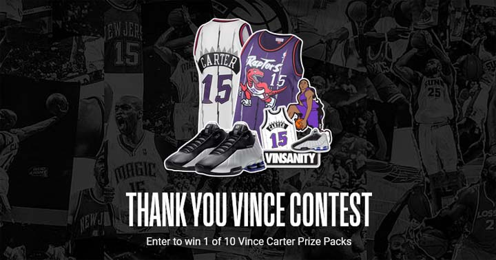 Toronto Raptors Thank you Vince Contest