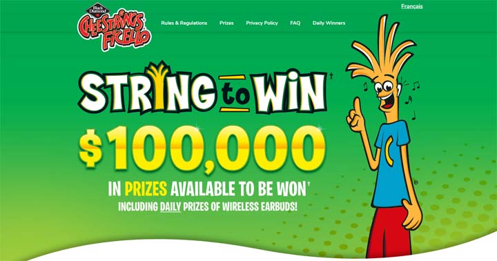 Black Diamond Cheestrings String to Win Contest