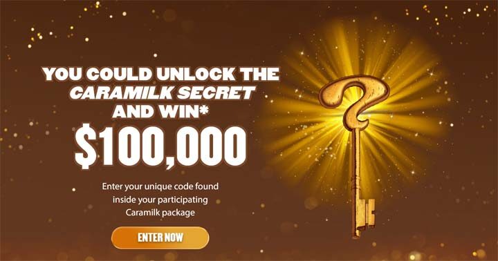 Caramilk Unlock the Secret & you could Win $100,000 Contest