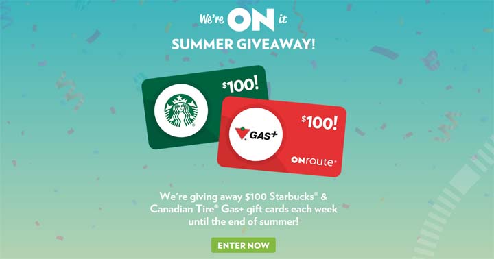 ONroute Summer Giveaway Contest