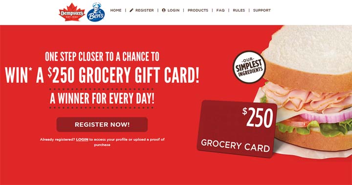 Dempster’s and Ben’s Grocery Gift Card Contest