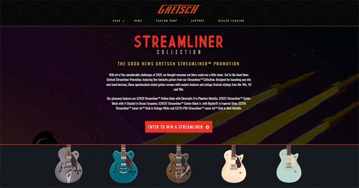 Good News Gretsch Streamliner Sweepstakes