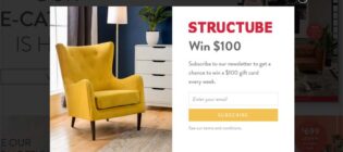 Structube Weekly $100 Gift Card Giveaway Contest
