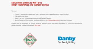 Zap it with Tabasco Contest