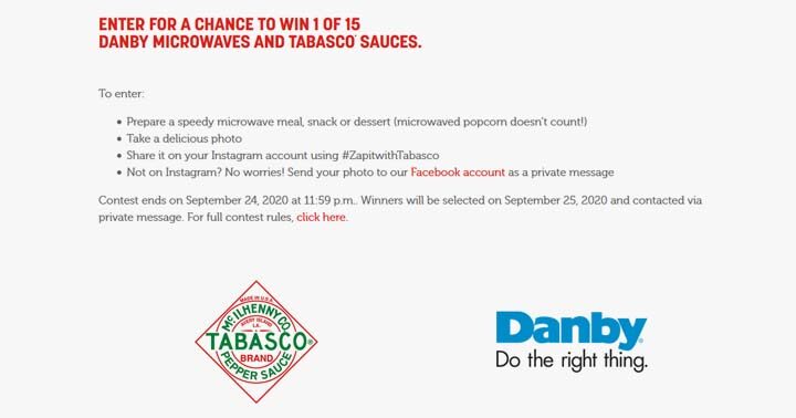 Zap it with Tabasco Contest